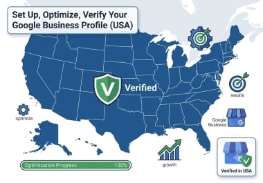 Set Up Optimize,  Verify Your Google Business Profile USA