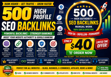 I Will Build 500 High Authority Profile Backlinks for Off Page SEO