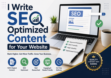 I Write SEO Optimized Content for Your Website