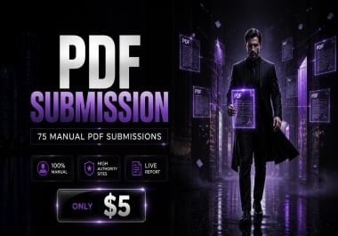I Will Manually Submit PDF to High Authority Sites