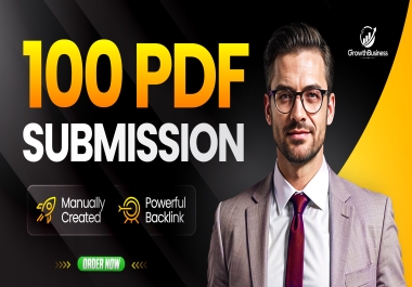 I Will Manually Submit 100 PDF to High Authority Sites