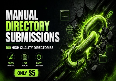 I Will Create 100 Manual High Quality Directory Submission
