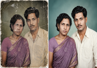 Repair Old Photos and Remove Scratches