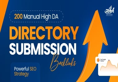 I Will Create 200 Manual High Quality Directory Submission Backlinks for SEO