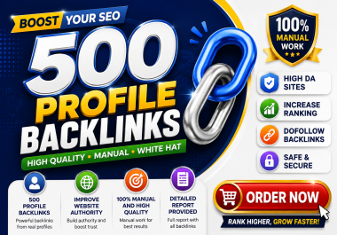 I Will Create 500 High Quality SEO Backlinks for Website