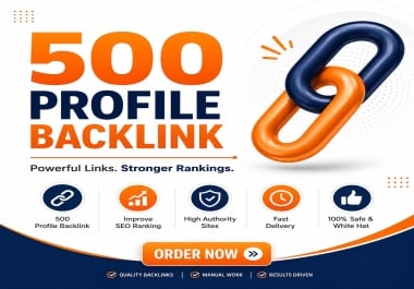 I Will Create 500 High Quality SEO Backlinks for Website