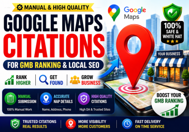 I will build 1000 Google Maps citations for GMB ranking and local business SEO for your GMB