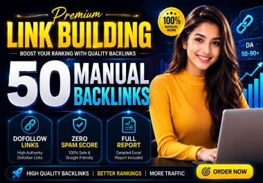 I Will Do 50 Manual White Hat SEO Backlinks