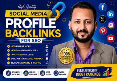 100+ Premium Social Media Backlinks for Higher Rankings
