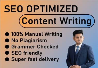 I will provide Unique and SEO Optimized Content Writing