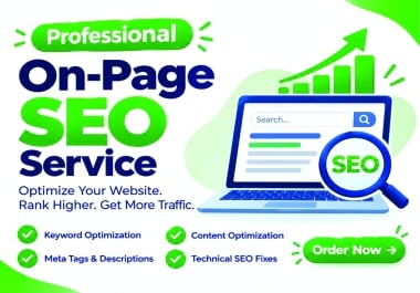 High Authority Backlinks & On Page SEO services