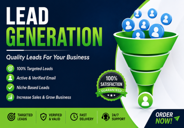I will do B2B Lead Generation with 100 Email Phone and Company Info