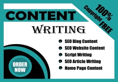 I Will Write High Quality SEO Blog,  Website Content,  Articles and Scripts