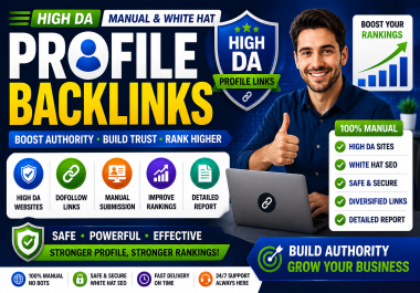 I will build high quality profile backlinks.