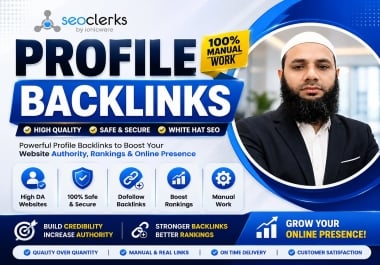 I Will Build High DA Profile Backlinks for SEO