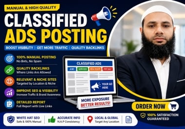 I Will Do Manual Classified Ads Posting for High-Quality SEO Backlinks