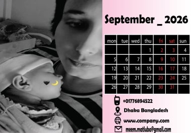 I Will Create a Stunning Custom Calendar Design