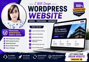 I will build a professional WordPress website,  eCommerce store,  or news portal