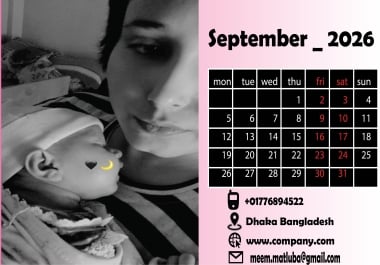 I Will Create a Stunning Custom Calendar Design