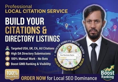 I will do manual 100 local citations for local seo and google business profile