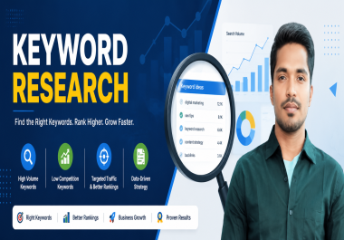 I will do 20 keywords professional analysis and SEO keyword research.
