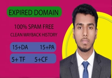 I will find expired domains from top website to get high authority SEO backlinks