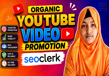 I will do organic video promotion for channel growth