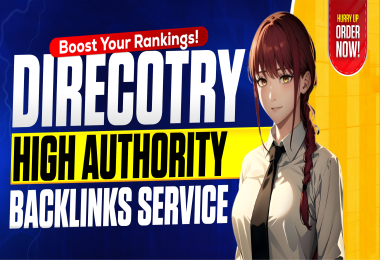 High Authority 100 Directory Submission Backlinks Service