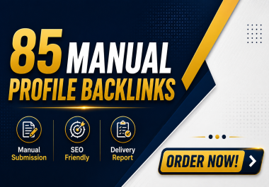 I Will Create 85 Manual Profile Backlinks for SEO