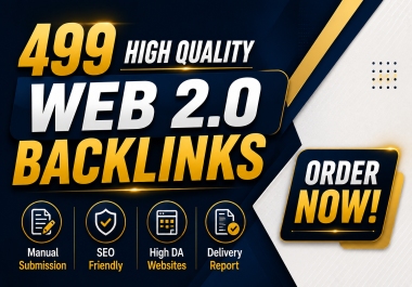 I Will Provide 499 High Quality Web 2.0 Backlinks for SEO Link Building