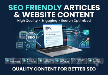 I Will Create Engaging SEO Content and Optimized Blog Articles Links for Your Website