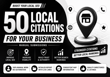 I Will Build 50 Local Citations for Your Business