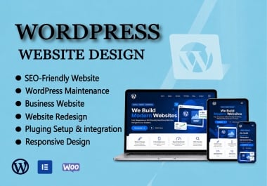 I will design a modern and responsive WordPress website