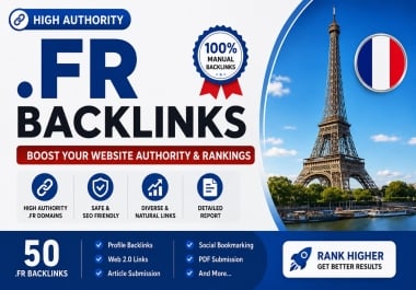 I Will Build 50 Authority. FR Backlinks for Your Website