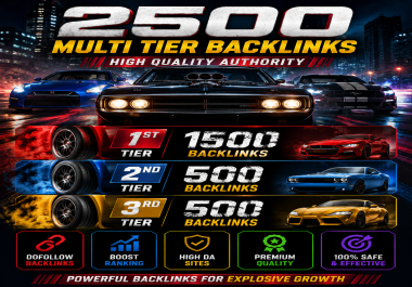 2500 Multi-Tier Backlinks - High Quality Authority Link Building