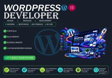 I Will Build a Modern SEO Friendly WordPress Business Website