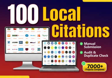 100 local citations manually with audit and duplicate check