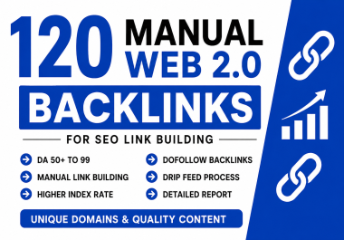 I Will Do 120 High Authority Web 2.0 Backlinks Build Ranking
