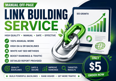 I Will Do Manual Off Page SEO Link Building for Your Website