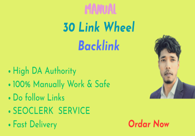 I Will Created 30 Manual Link Wheel Backlinks High DA & DoFollow SEO