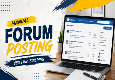 I will do manual forum posting for SEO and link building