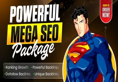 Premium All-in-One Mega SEO Package - Powerful Backlinks & Guaranteed Ranking Growth
