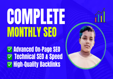 I will be your professional monthly SEO specialist for website ranking