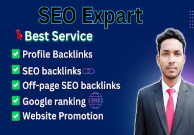 I will create high-quality Profile Backlinks,  off-page SEO backlinks,  to boost Google ranking