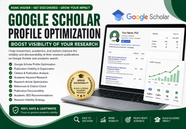 Improve google scholar citation visibility,  write and publish research article on top journal