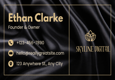 I Will Design a eye catching Luxury and Professional Business Card for Your Brand