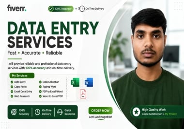 I will do professional data entry,  copy paste,  and web research work