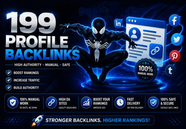 199 High Quality Manual Profile Backlinks for Powerful SEO Growth on Premium Authority Sites