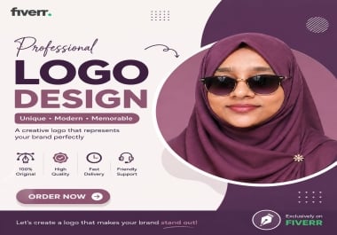 I will design a modern professional logo and brand identity for your business