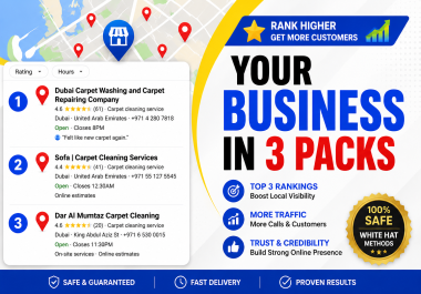 I Will Boost Your Google Maps Ranking & Get Your Business Into the Top 3 Pack